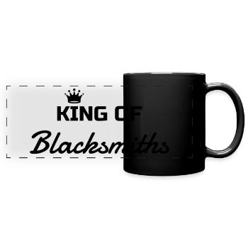 Blacksmith Schmied Forgeron Forge Marteau Hammer - Full Colour Panoramic Mug - black - Front