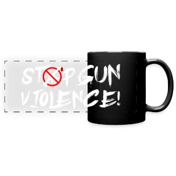 Stop Gun Violence - Panorama-Tasse farbig - Schwarz - Vorne