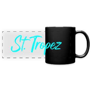 Saint Tropez Frankreich - Panorama-Tasse farbig - Schwarz - Vorne