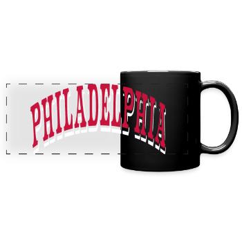 Philadelphia - Full Colour Panoramic Mug - black - Front