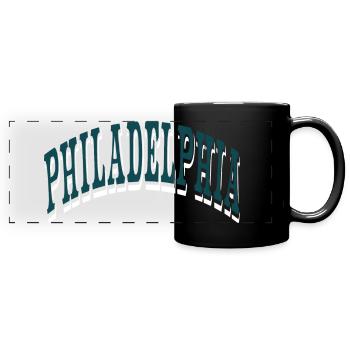 Philadelphia - Full Colour Panoramic Mug - black - Front