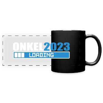 Oncle 2023 Chargement Cadeau Grossesse - Mug panoramique uni - noir - Devant