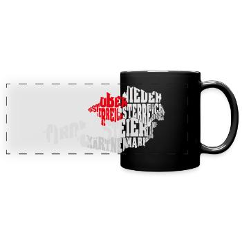 Upper Austria - Austria - Full Colour Panoramic Mug - black - Front