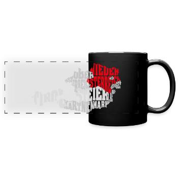 Lower Austria - Austria - Full Colour Panoramic Mug - black - Front