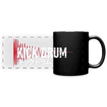Kick Drum - キックドラム - Synthesizer - Panorama-Tasse farbig - Schwarz - Vorne