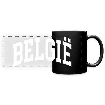 Belgien - Panorama-Tasse farbig - Schwarz - Vorne