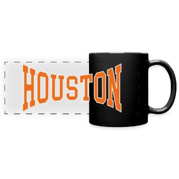 Houston - Full Colour Panoramic Mug - black - Front