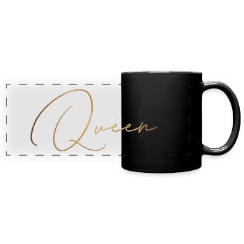 Queen - Full Colour Panoramic Mug - black - Front
