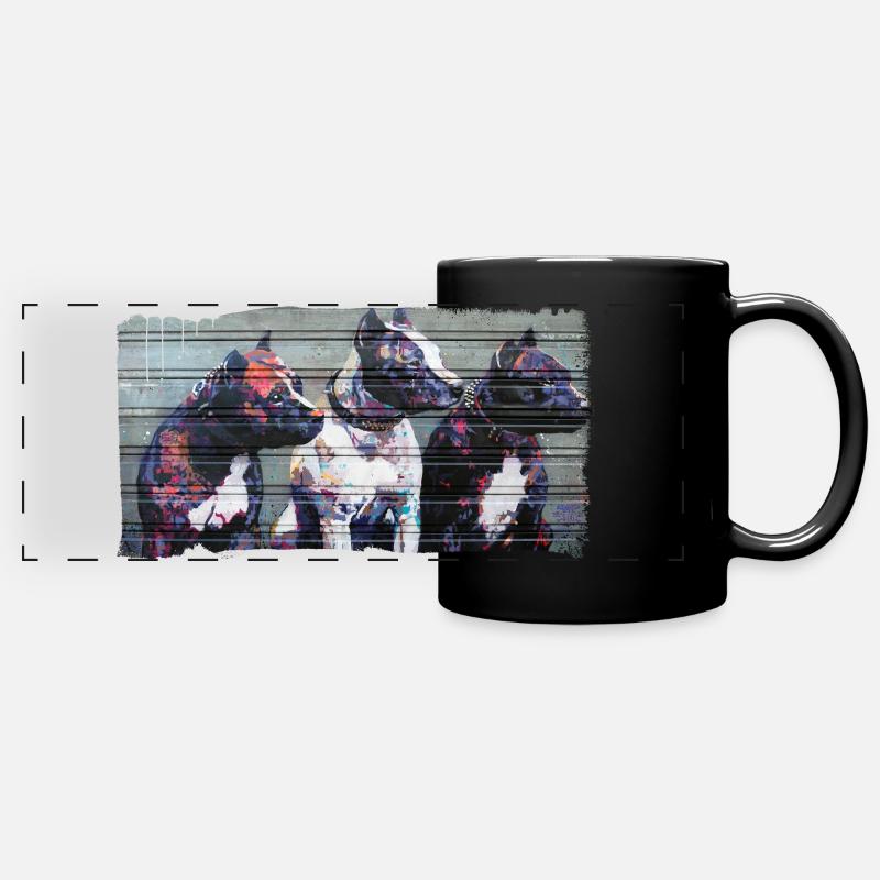 DOGZ 4 LIFE - Mug panoramique uni - noir