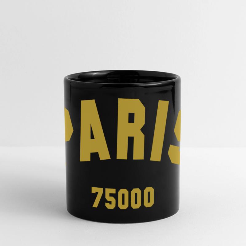 PARIS Code postal Mug panoramique uni
