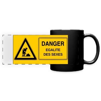 Gender equality - Full Colour Panoramic Mug - black - Front