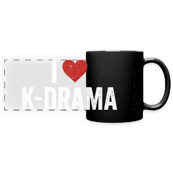 Drame coréen K-Drama Lover Kdrama - Mug panoramique uni - noir - Devant