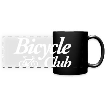 Bicycle Club - Full Colour Panoramic Mug - black - Front