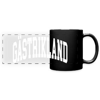 Gästrikland - Panorama-Tasse farbig - Schwarz - Vorne