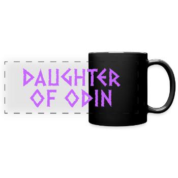 Daughter Of Odin - Panorama-Tasse farbig - Schwarz - Vorne