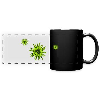 Corona Virus COVID19 - Mug panoramique uni - noir - Devant