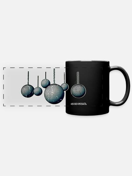 mirrorball - Full Colour Panoramic Mug - black