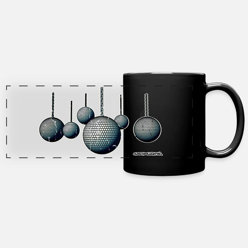 mirrorball - Full Colour Panoramic Mug - black