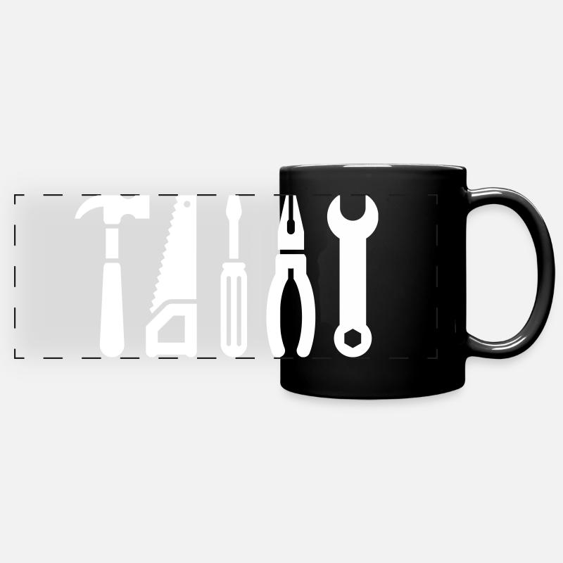 Outils - Mug panoramique uni - noir