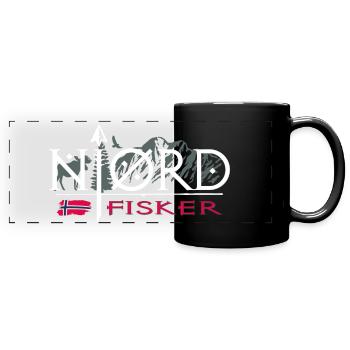 njordfisker - Nordfischer - Norway - Full Colour Panoramic Mug - black - Front