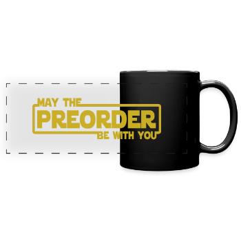 Que la précommande soit avec vous - Précommande - Mug panoramique uni - noir - Devant