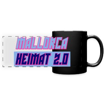 mallorca - Panorama-Tasse farbig - Schwarz - Vorne