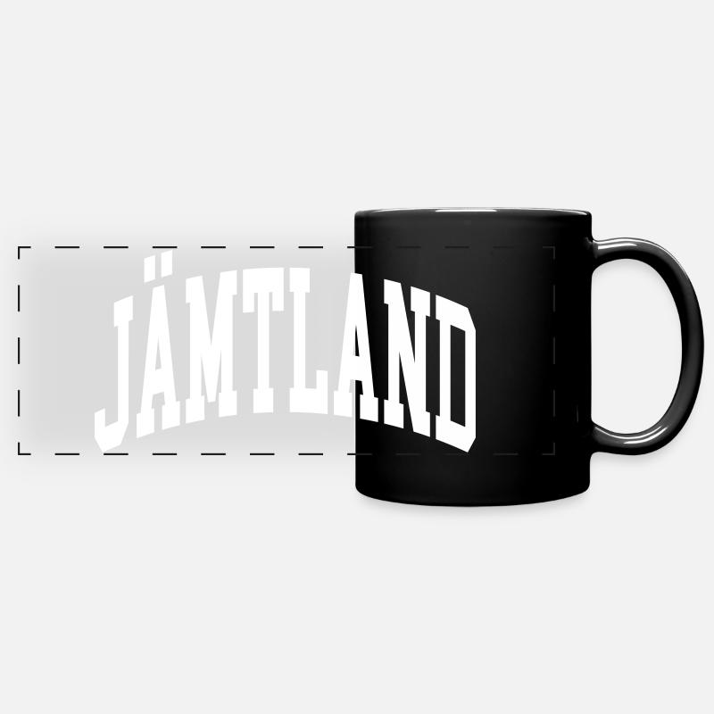 Jämtland - Panorama-Tasse farbig - Schwarz