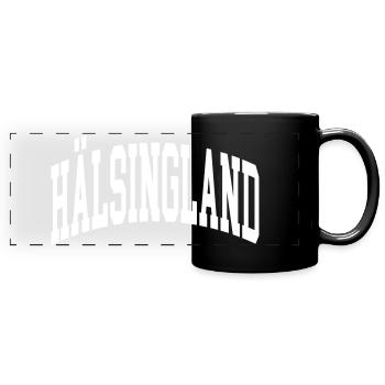 Hälsingland - Panorama-Tasse farbig - Schwarz - Vorne