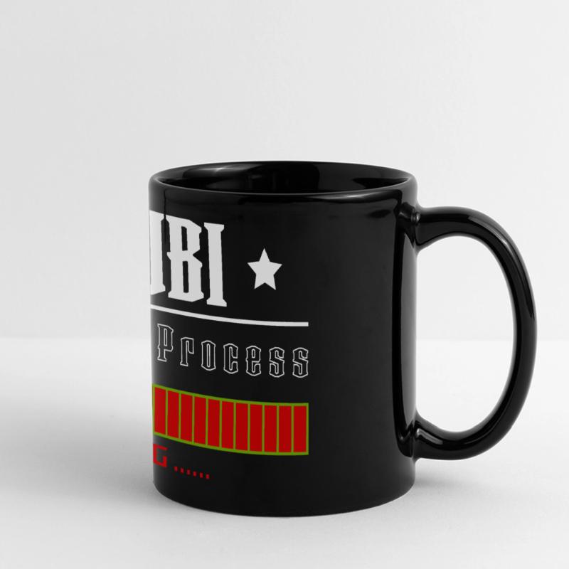 AZUBI learning process loading tshirt Panorama-Tasse farbig