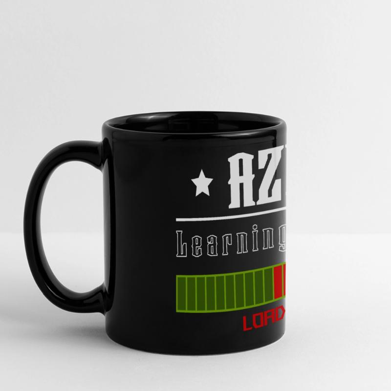 AZUBI learning process loading tshirt Panorama-Tasse farbig
