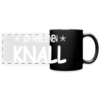 Coup - Mug panoramique uni - noir - Devant
