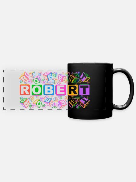 ROBERT colourful cubes - Panorama-Tasse farbig - Schwarz