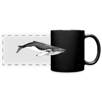 Yubarta - Baleine à bosse - Humpback whale - Full Colour Panoramic Mug - black - Front