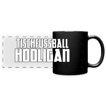 Hooligan de baby-foot - Mug panoramique uni - noir - Devant
