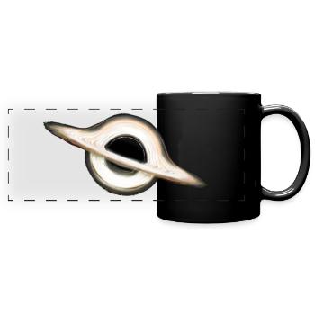 Trou noir - Horizon de l’événement - Mug panoramique uni - noir - Devant