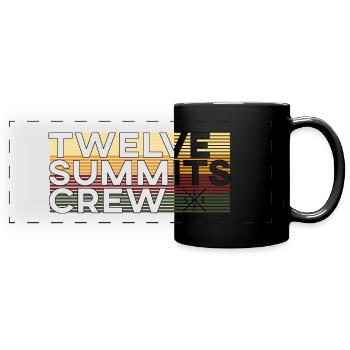 12 Summits Crew Fichtelgebirge fichtelhills - Full Colour Panoramic Mug - black - Front