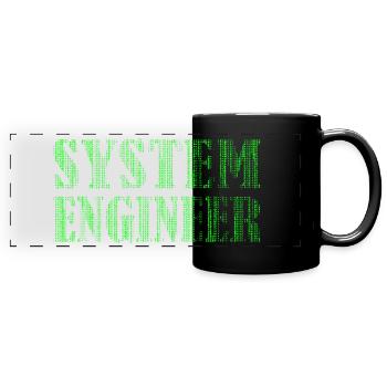 SYSTEMENGINEER Administrateur IT Administrateur EDV - Mug panoramique uni - noir - Devant