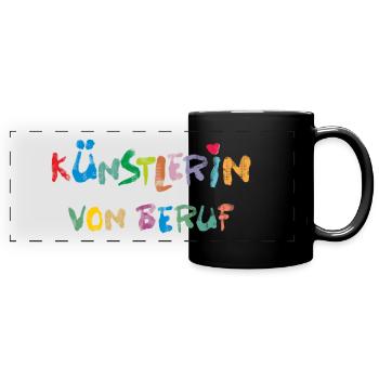 ArtistIN Profession - Full Colour Panoramic Mug - black - Front