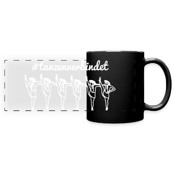 Tanzen verbindet - Panorama-Tasse farbig - Schwarz - Vorne
