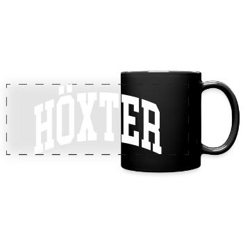 Höxter - Mug panoramique uni - noir - Devant