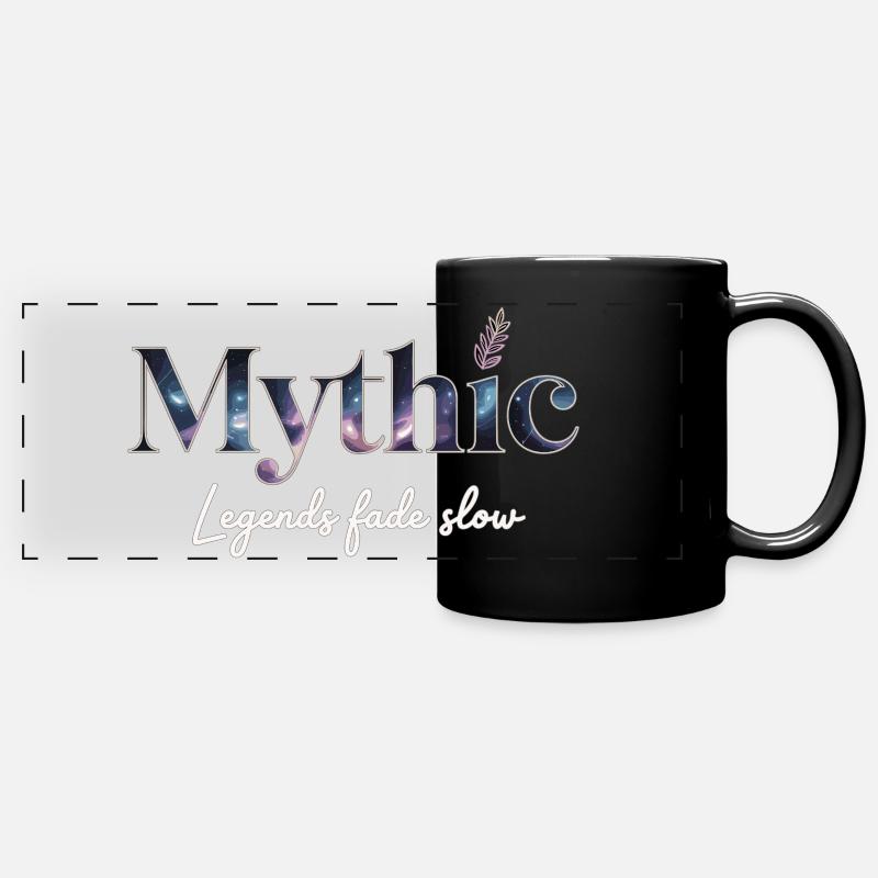 Mythic Constellation Design on Clothing - Full Colour Panoramic Mug - black