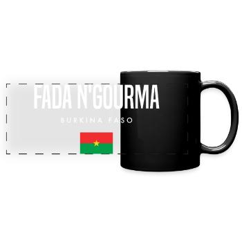 Fada N'gourma Burkina Faso - Mug panoramique uni - noir - Devant