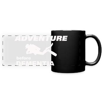 AVENTURE DE PLONGÉE - Mug panoramique uni - noir - Devant