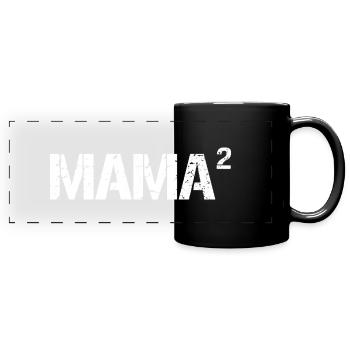 Mom Of 2 Kids - Awesome Mom Gift For Mother's Day - Full Colour Panoramic Mug - black - Front