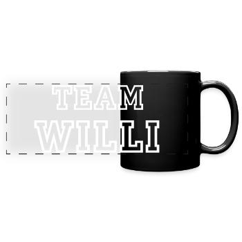 TEAM WILLI Nom du chien Maillot de l’équipe masculine - Mug panoramique uni - noir - Devant