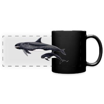 Pygmy killer whale - Pygmy killer whale - Orque pygmée - Full Colour Panoramic Mug - black - Front