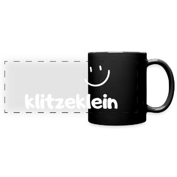 Tiny for baby, newborn, boy, girl - Full Colour Panoramic Mug - black - Front