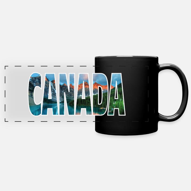 Canada - Mug panoramique uni - noir