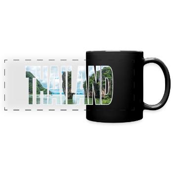 Thaïlande - Mug panoramique uni - noir - Devant