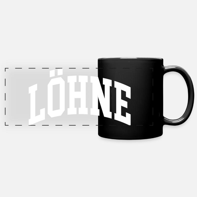 Löhne - Panorama-Tasse farbig - Schwarz